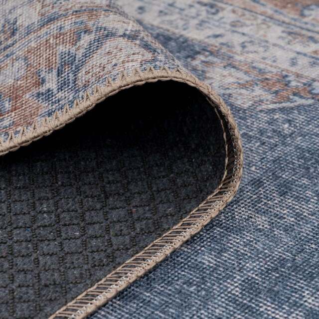 Flatwoven Washable Denim Blue Runner - Ballina - Renuu - 60cm x 240cm Runner