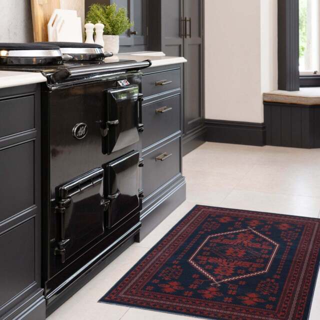 Washable Persian Style Mat - Asha - Velvet - 80cm x 150cm