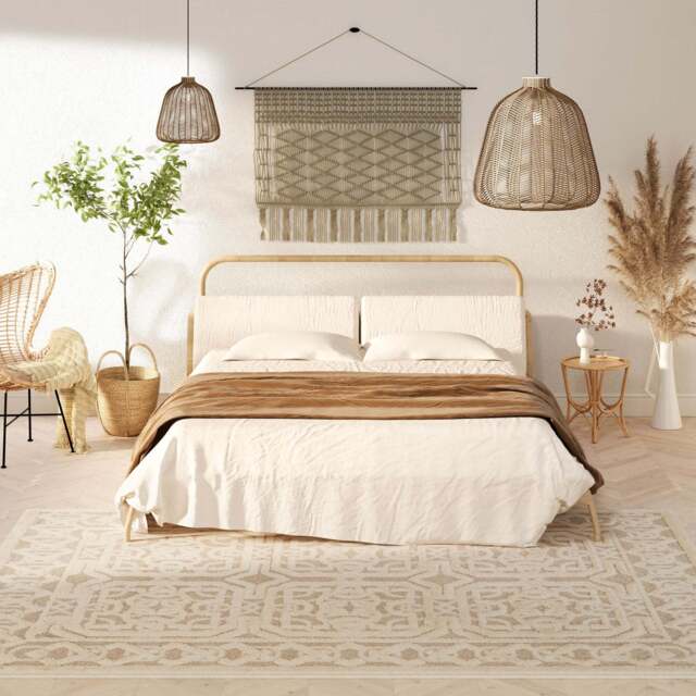 Beige White Heritage Rug - Meya - Ashbee - 120cm x 170cm