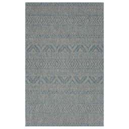 Aqua Blue Aztec Outdoor Rug - Ruskin - Habitat - 80cm x 50cm