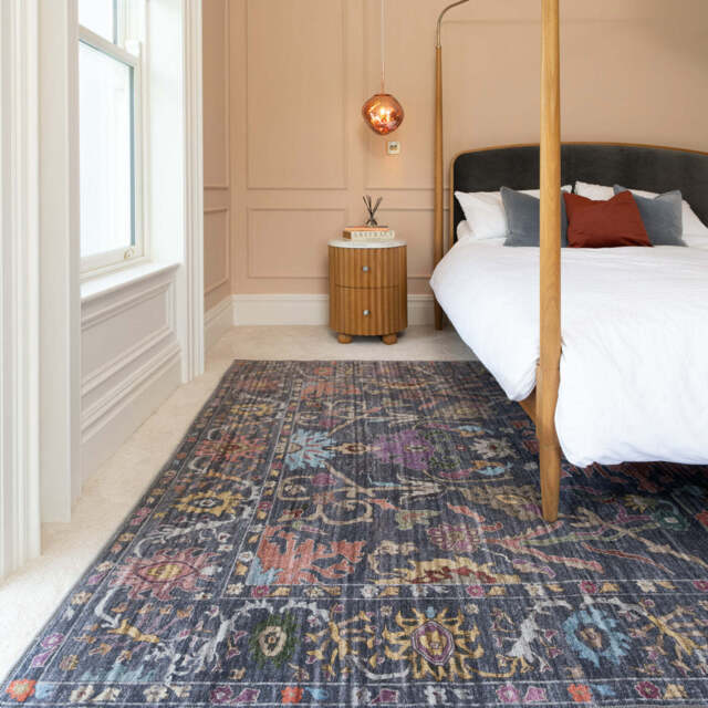 Soft Washable Wildflower Rug - Francine - Soft Washable - 80cm x 150cm