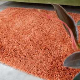 Soft Everyday Terracotta Shaggy Rug - Nore - 80cm x 150cm