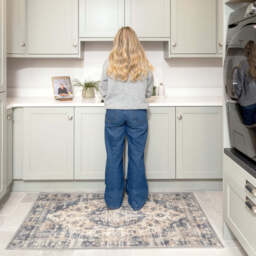 Washable Blue Kitchen Mat - Kith - Everyday - 80cm x 150cm