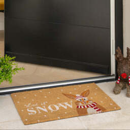 Winter Bunny Coir Doormat - Doormat - 45cm x 75cm