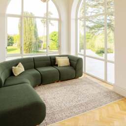 Soft Washable Cream Vintage Rug - Adeline - Soft Washable - 80cm x 150cm