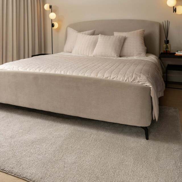 Soft Washable Silver Grey Shaggy Rug - Washable Shaggy - 80cm x 150cm