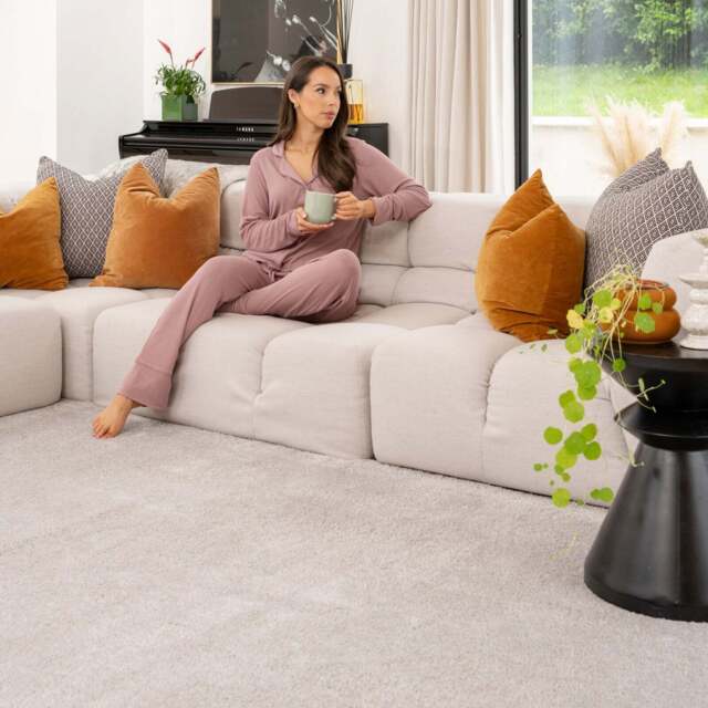 Soft Washable Silver Grey Shaggy Rug - Washable Shaggy - 80cm x 150cm