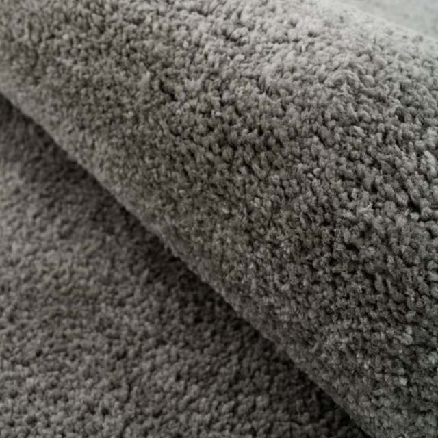 Premium Grey Shaggy Circle Rug - Dove - Amore - 190cm x 190cm
