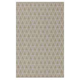 Cream Geometric Outdoor Rug - Banyan - Habitat - 80cm x 150cm