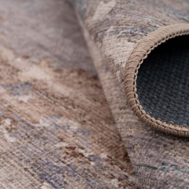 Soft Washable Gold Indoor Mat - Millie - Soft Washable - 80cm x 150cm