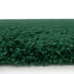 Soft Everyday Dark Green Shaggy Rug - Nore - 60cm x 110cm