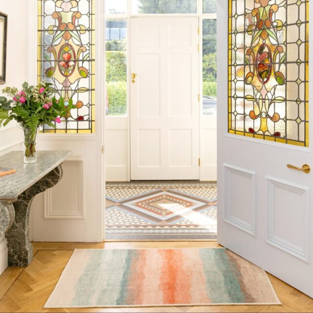 Soft Washable Multicolour Doormat - Solene - Soft Washable - 80cm x 150cm