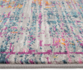 Colourful Tweed Effect Rug - Viva - Electra - 120cm x 170cm