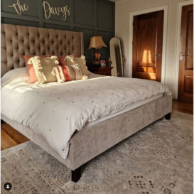 Vintage Grey Washed Effect Bedroom Rug - Ludlow