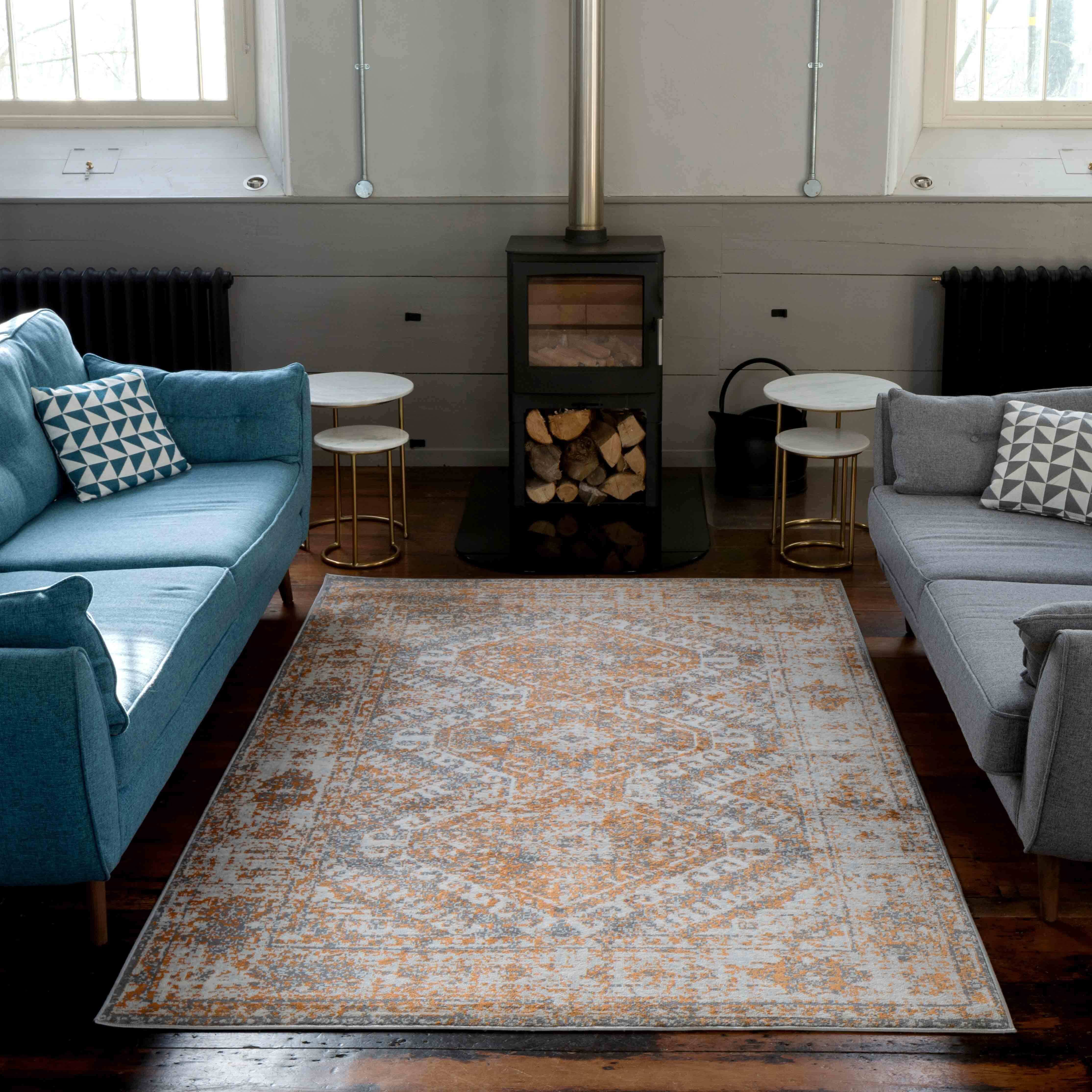 Oriental Distressed Vintage Living Room Rugs - Choose Your Colour