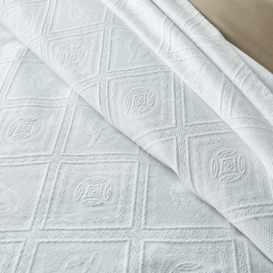 Indo 100% Cotton Jacquard Bedspread - thumbnail 2