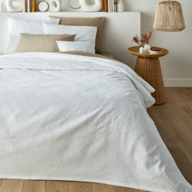 Indo 100% Cotton Jacquard Bedspread - thumbnail 1