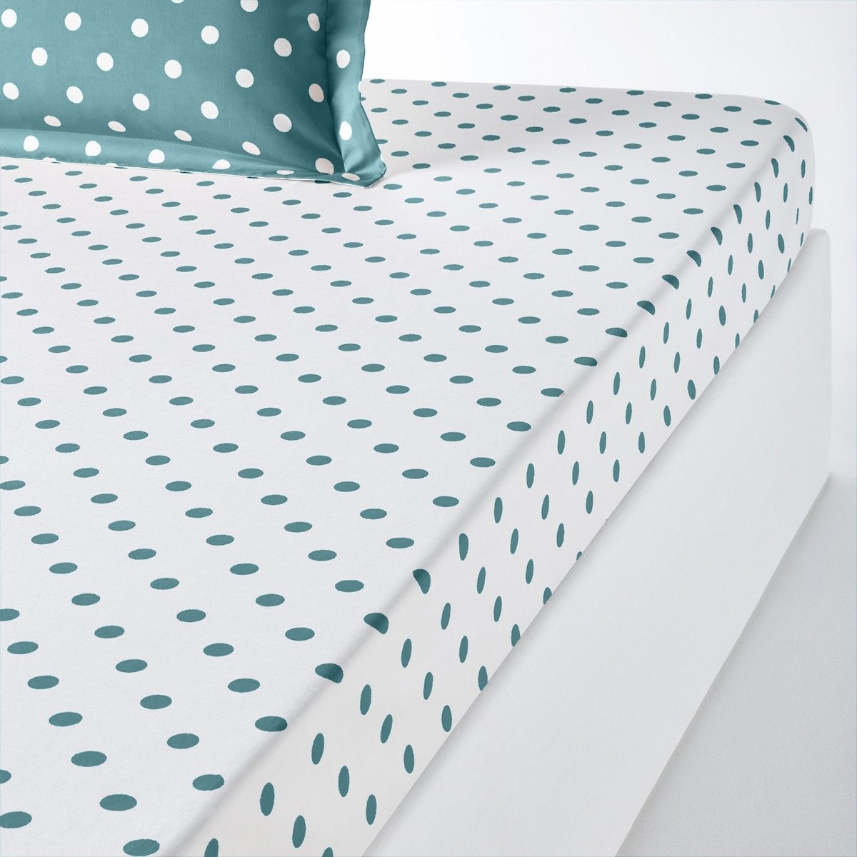 Clarisse Polka Dot 100% Cotton Fitted Sheet - image 1