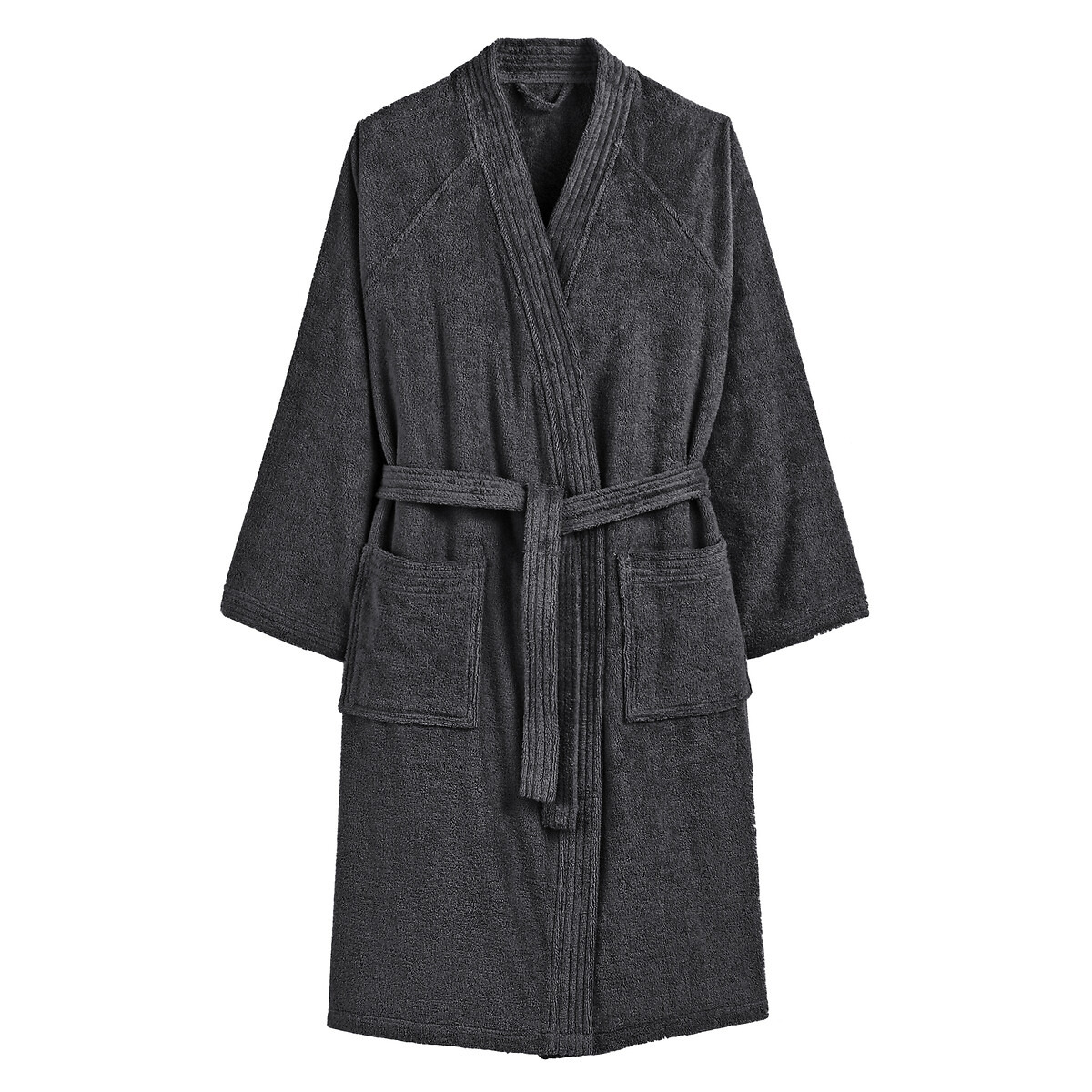 Kimono-Style 100% Cotton Towelling Bathrobe - image 1