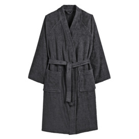 Kimono-Style 100% Cotton Towelling Bathrobe - thumbnail 1