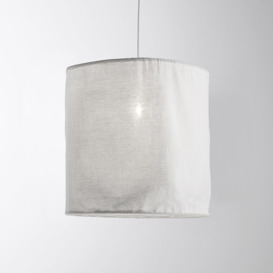 Thad 30cm Diameter Textured Linen Ceiling Lampshade - thumbnail 2