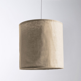 Thad 30cm Diameter Textured Linen Ceiling Lampshade - thumbnail 1