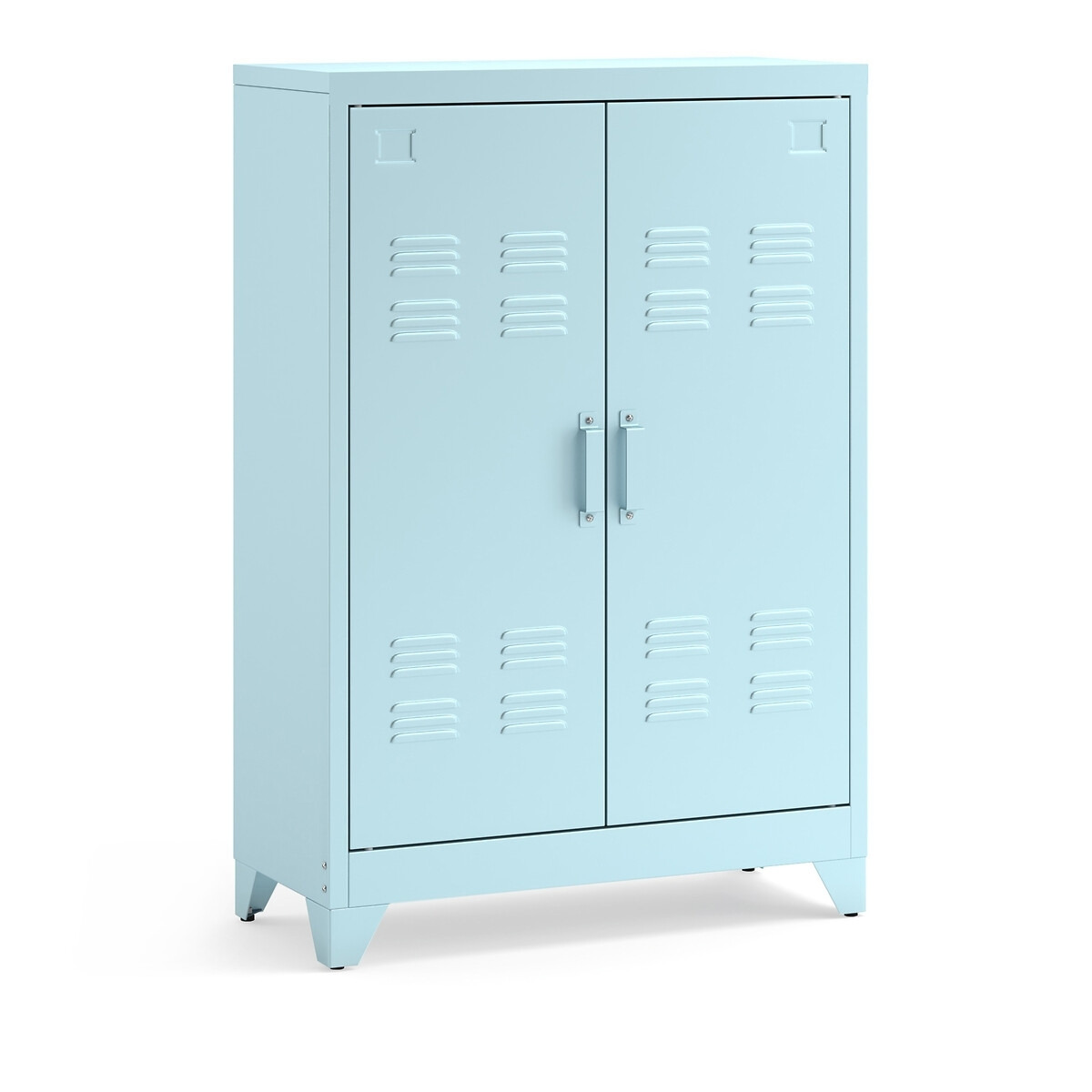 Hiba Low Metal Cabinet with Two Doors