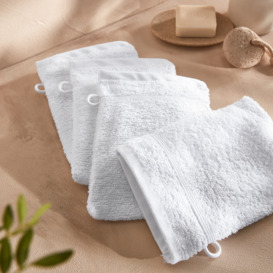 Set of 4 Zavara 100% Cotton Towelling Washcloths - thumbnail 1