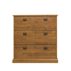 Lindley Shoe Cabinet, 3 Pull Down Doors - thumbnail 2