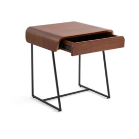 Bardi Walnut Bedside Table with Drawer, designed by E. Gallina - thumbnail 3