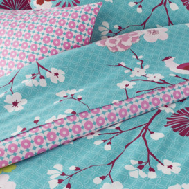 Floral 100% Cotton Fitted Sheet - thumbnail 3