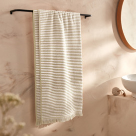 Malo Striped 100% Cotton Bath Towel - thumbnail 1