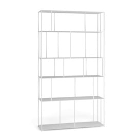 Parallel Wide Metal Bookcase - thumbnail 1