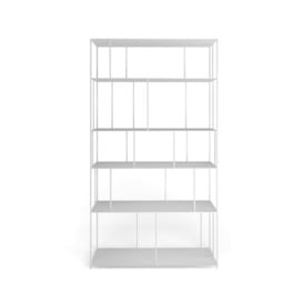 Parallel Wide Metal Bookcase - thumbnail 2