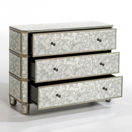Winsome Distressed Mirror Chest of Drawers - thumbnail 2