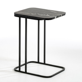 Trebor Metal & Marble Side Table by E.Gallina
