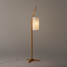 Setto Ash & Linen Floor Lamp - thumbnail 2
