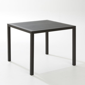 Choe Square Perforated Metal Garden Table - thumbnail 1