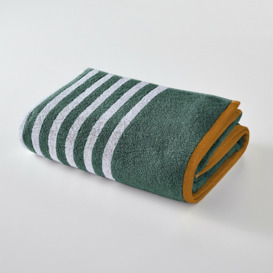 Scenario Striped Terry Cotton Bath Towel