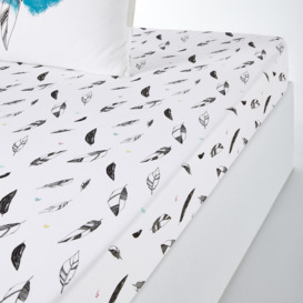 Dreamcatcher Feather 100% Cotton Fitted Sheet