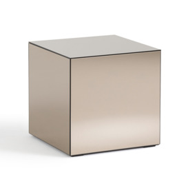 Lumir Mirrored Bedside / Side Table - thumbnail 3