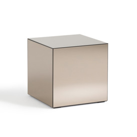 Lumir Mirrored Bedside / Side Table - thumbnail 1
