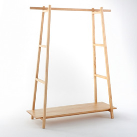 Uyen Scandi-Style Ladder Clothes Rack in Solid Pine - thumbnail 2