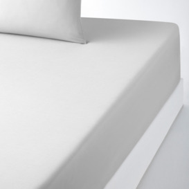 Scenario Plain 100% Cotton Fitted Sheet for Thick Mattresses - thumbnail 1
