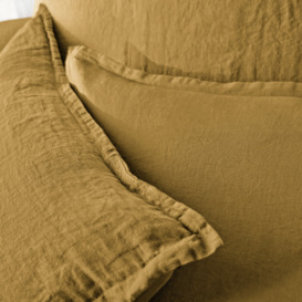 Linot Plain 100% Washed Linen Duvet Cover - thumbnail 3