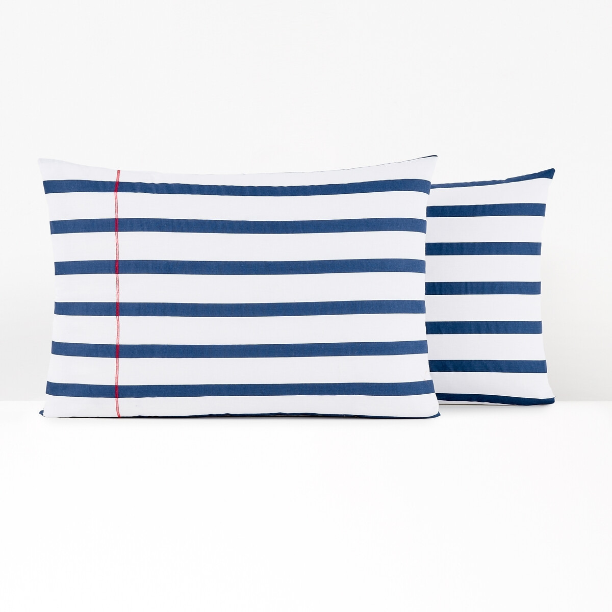 Malo Striped Cotton Pillowcase