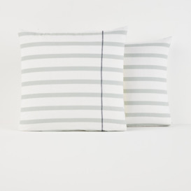 Malo Striped 100% Cotton Pillowcase - thumbnail 2
