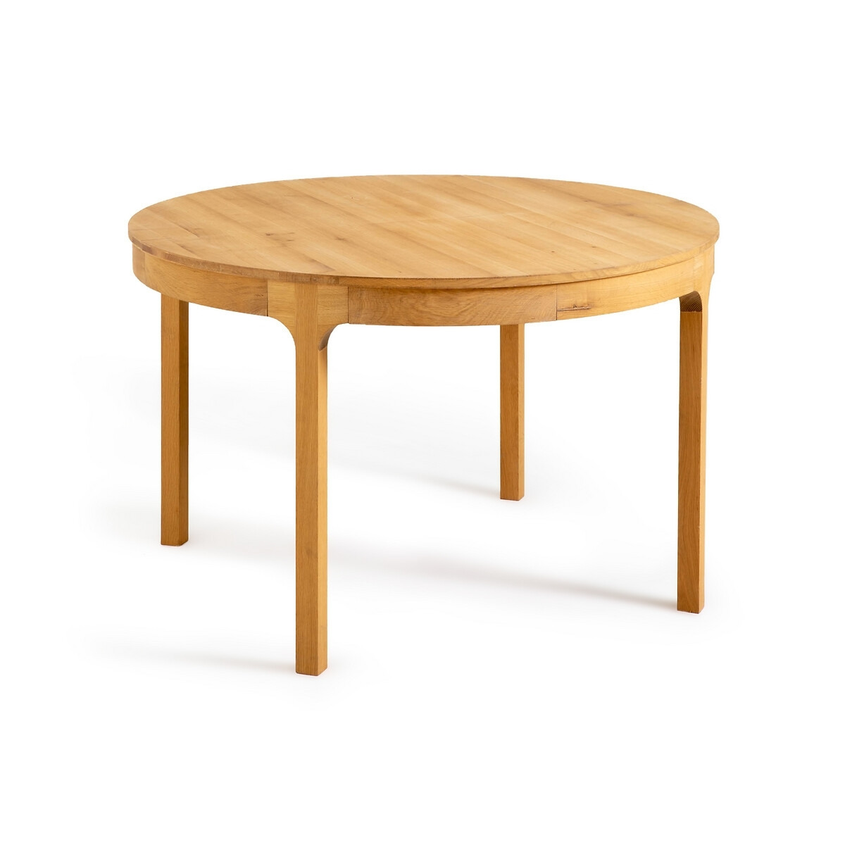 Amalrik 120cm Round Solid Oak Extending Dining Table - image 1