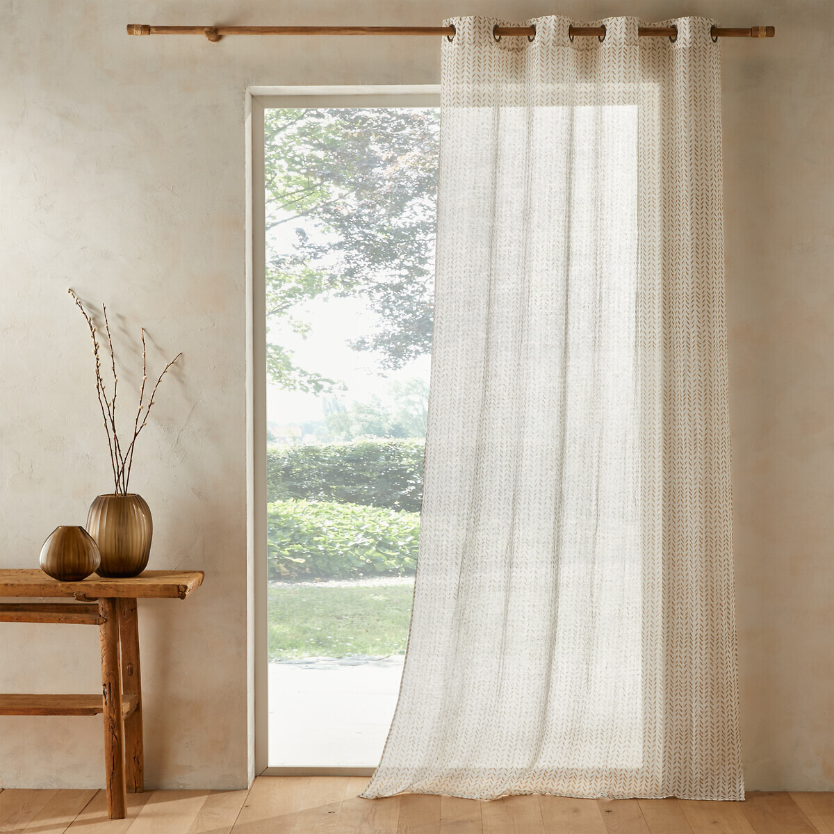 Puyconnie Single Linen Voile Eyelet Panel - image 1
