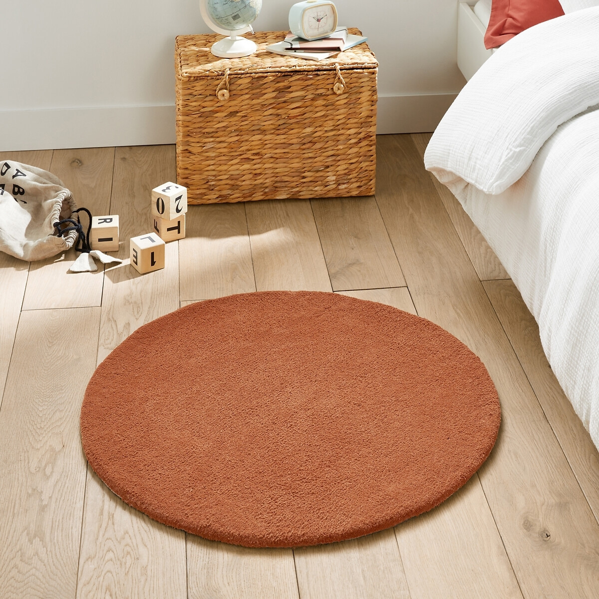 Renzo Small Round Tufted 100% Cotton Rug - image 1
